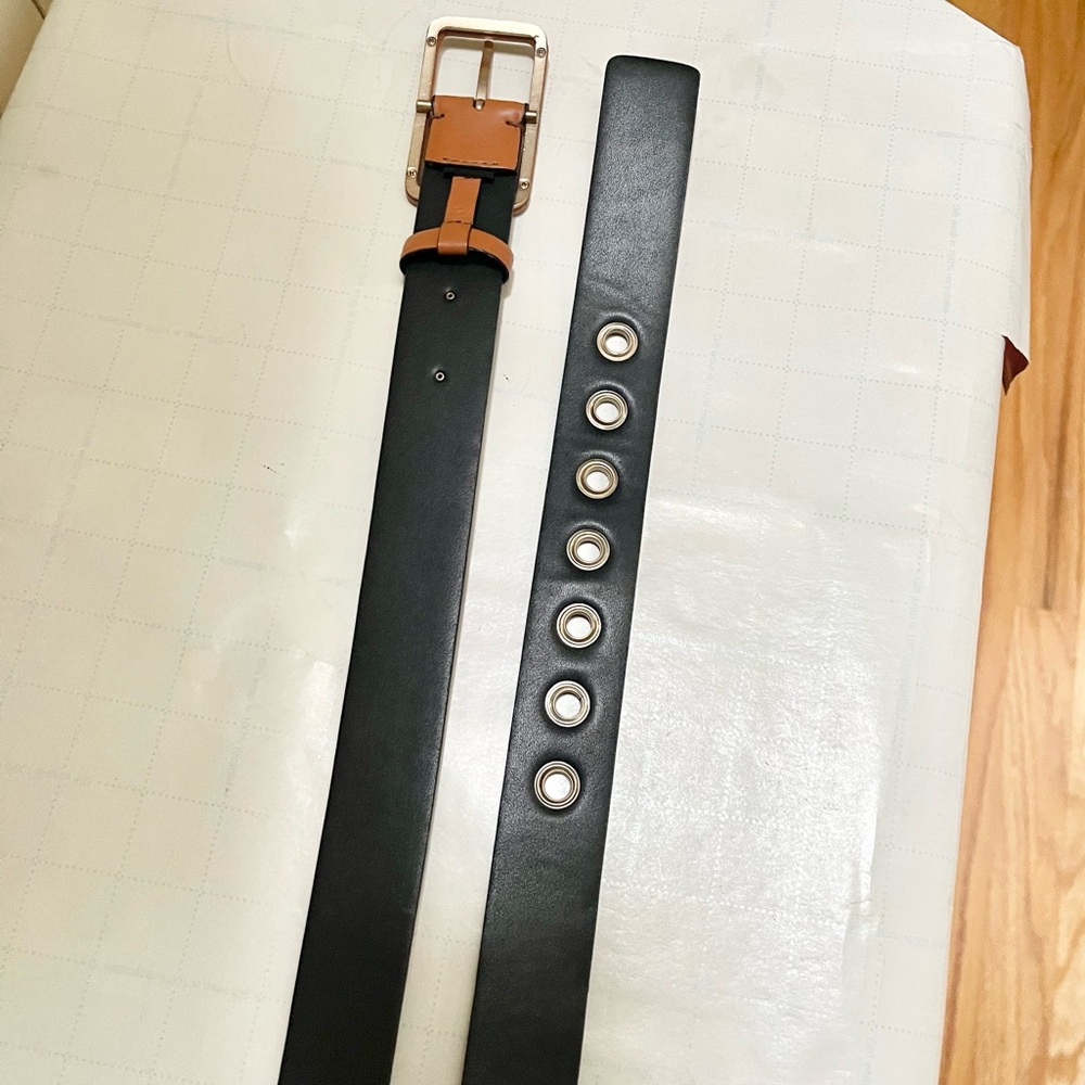 All Saints eyelet leather belt - Picture 6 of 10